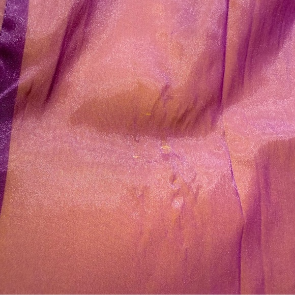 Vintage Dolce & Gabbana Sheer Sleeveless Top - Plum & Yellow - Picture 3 of 6